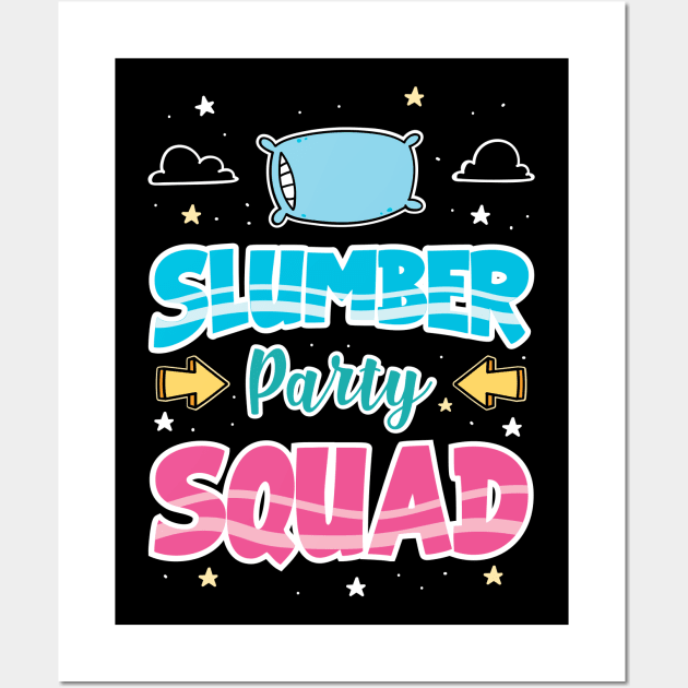 Slumber Party Squad Wall Art by maxcode